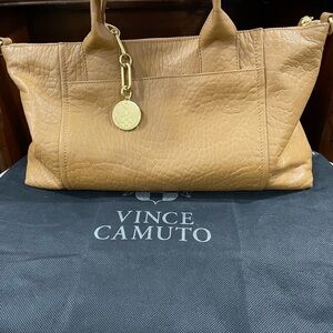 Vince Camuto Tan Leather Satchel Bag